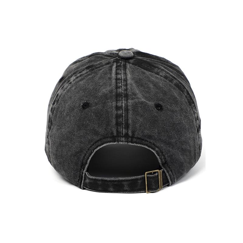 Versatile Vintage Peach Heart Embroidery Baseball Cap - Korean Style, Thin, Soft Brim, Spring/Summer, Unisex