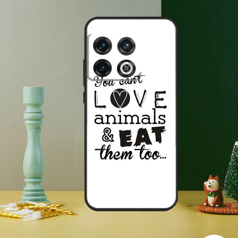 LOVE VEGGIE Vegetarian VEGAN Case For OnePlus Nord CE 2 3 4 Lite N20 N30 9 10 Pro 8T 9RT 10T 10R 12 11 12R 13 13R Cover