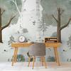 Lilipinso Papier peint, décoration murale chambre d'enfant, panorama, forêt de bouleaux