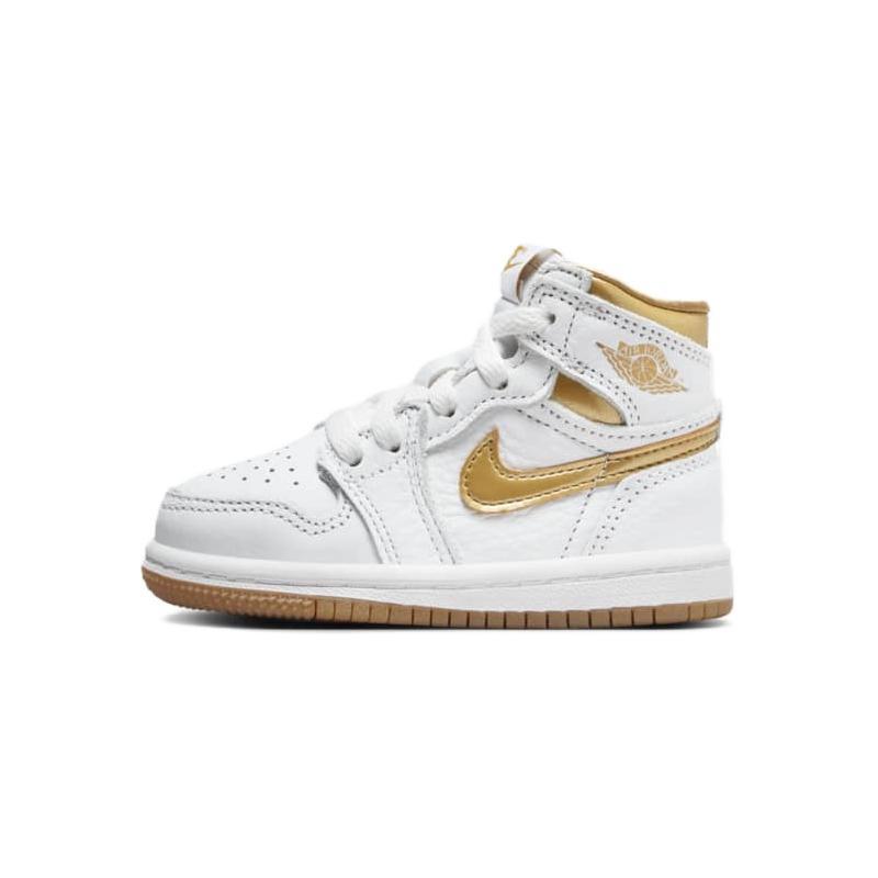 

New Jordan 1 Retro High OG Metallic Gold TD FD2598-107 23.5
