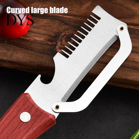 Easy Peel Vegetable Tool Peeler with Wooden Handle Stainless Steel Blade Kitchen Fast Peeling Built-in Bottle Opener for And Slicing Vegetables