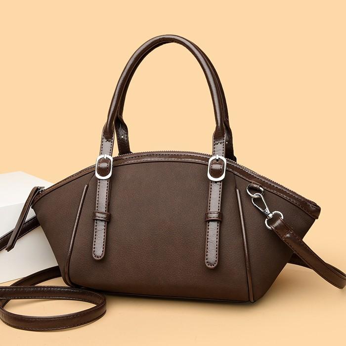 Große Tasche - Modische Handtasche für Damen, Schlichte Crossbody-Tasche mit Schultergurt und Unterarmgurt