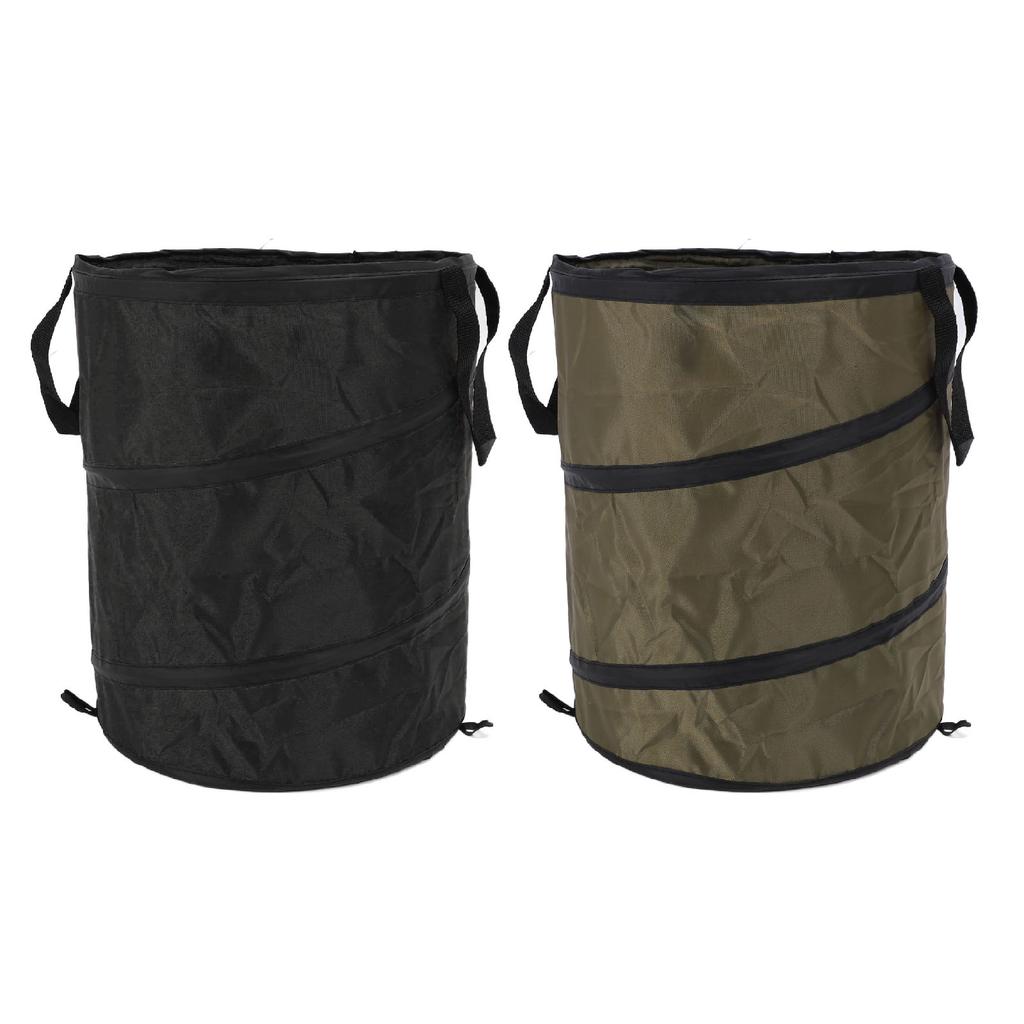 37L Medium Size Camping Trash Can Folding Storage Bin Portable Trash Can for Picnic Camping Outdoor 