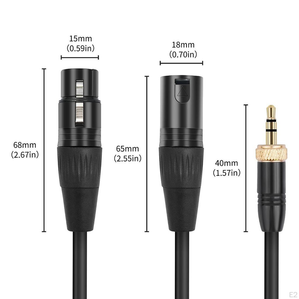 Dmx Stage Light Cable Cb-dmx-acp-1/2 Locking Adapter Connector 30cm 3.5mm to 2