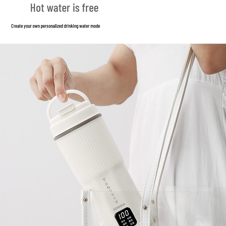 Japan SDRNKA Portable Electric Travel Kettle - Small Insulated Hot Water Boiling Cup