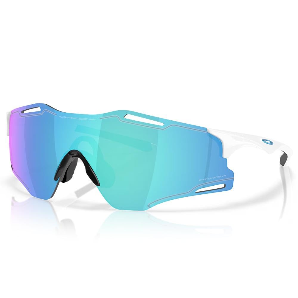 Oakley Sunglasses 0OO9512D CYBR ZERO POLISHED WHITE PRIZM SAPPHIRE 95120239 Polarized [Oakley]