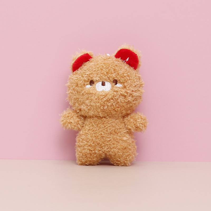 Plush Teddy Bear Keychain Pendant - Wedding Toss or Claw Machine Doll Gift