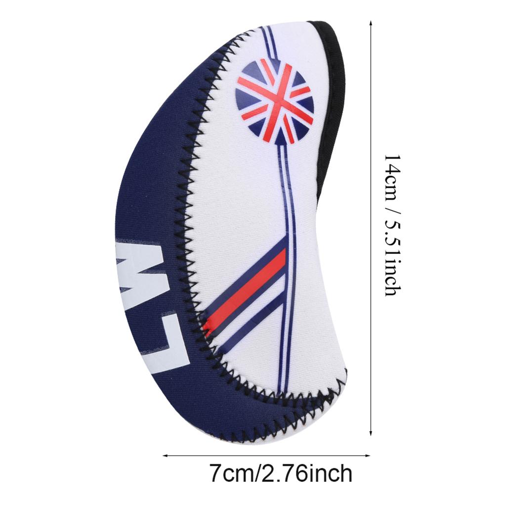 10PCS Cloth Portable Headcover Practical Putter Head Cover Sports Entertainment Accessory