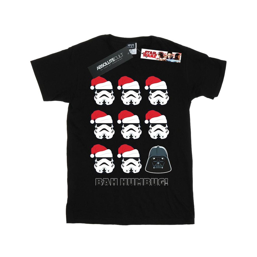 STAR WARS Weihnachts-Humbug-Baumwoll-T-Shirt für Mädchen