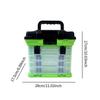 Fishing Tackle Box Sturdy Portable Multipurpose 4 Layer Waterproof Lure Box Baits Case for Angler Fishermen Enthusiast Gift