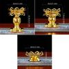 1PC Gold Temple Lotus Prayer Accessories Petal Candle Holder Sturdy Construction Buddhist Supplies Elegant