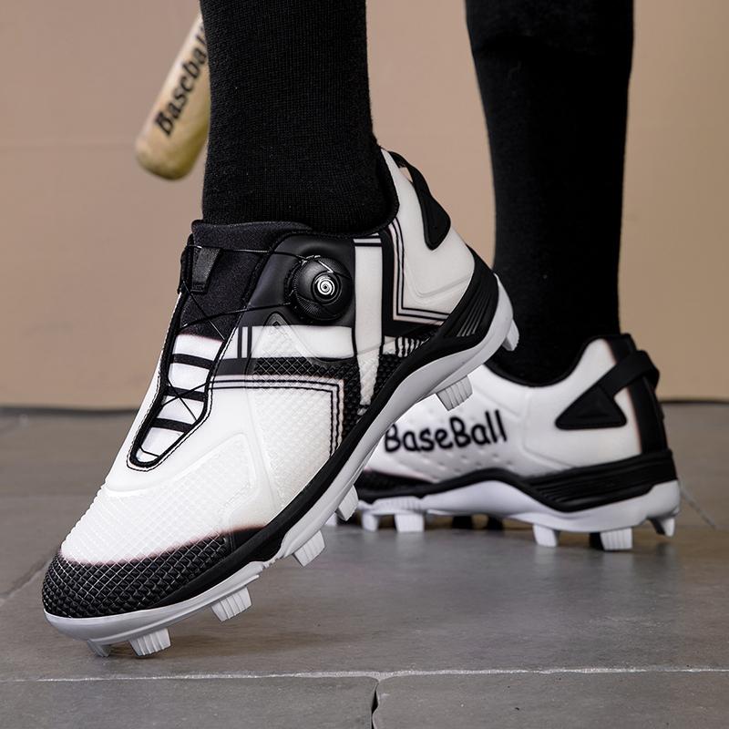 Professional Men Baseball Sneakers Anti-Slip Baseball Training Shoes Comfortable Softball Sneakers Low Top Outdoor Sport Shoes