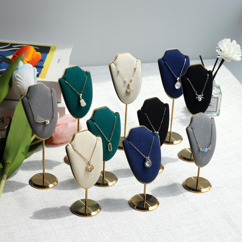 Mini Necklace Display Stand Jewellry Display Rack Exhibition Shelf Pendant Storage Props Jewelry Photography Props