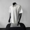 Right Shoulder Short-sleeved Polo Shirt for Men Summer Youth T-shirt Lapel Raglan Half-sleeved Top
