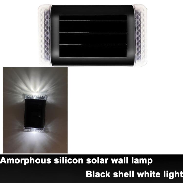 

Уличный светодиодный настенный светильник на солнечных батареях, светящийся вверх и вниз, водонепроницаемый, садовый декор, лестница, забор, солнечный свет, лампы 1pcs