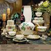 Jingdezhen Lingshi 60-Piece Tropical Rainforest Bone China Dinnerware Set