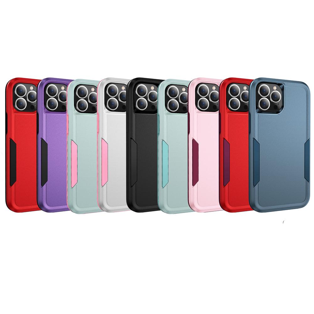 Heavy Duty Hybrid Armor Phone Case For iPhone 16 15 13 11 14 7 8 Plus X XS XR 12 Pro MAX Drop Protection Shockproof Hard Cover