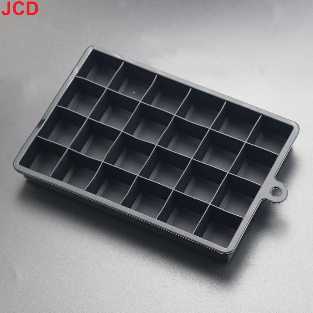 1pcs With Lid /No Lid 24-hole Silicone Ice Tray Square Box Auxiliary Food Puree Cheese Jelly Mold Bar Kitchen Tool Cocktail Cube
