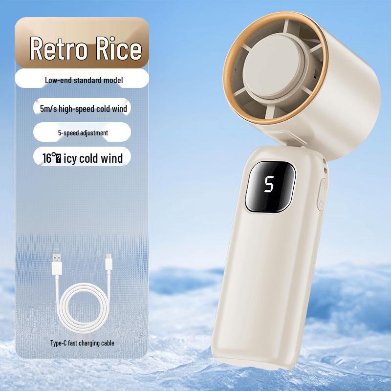 Portable Foldable Semiconductor Cooling Handheld Fan
