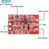 Microphone Preamplifier Board DC 3V-5V Low Noise Microphone Pre Stage Module Gain 5-30dB Adjustable Pickup Module