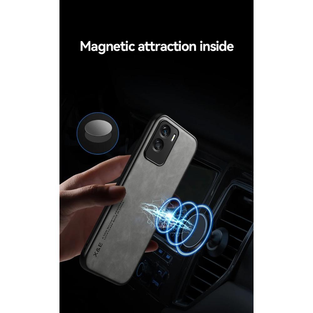 Luxuriöse stoßfeste Hülle für Honor 90 Lite 70 50 Schutzhülle Eingebaute magnetische Autohalterung Handy Texturiert Business Vollschutz
