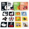 Non-Toxic 0-36M Baby Vision Stimulation Card Early Education Toy Newborn Visual Learning Book Black And White Contrast Card Montessori Toy