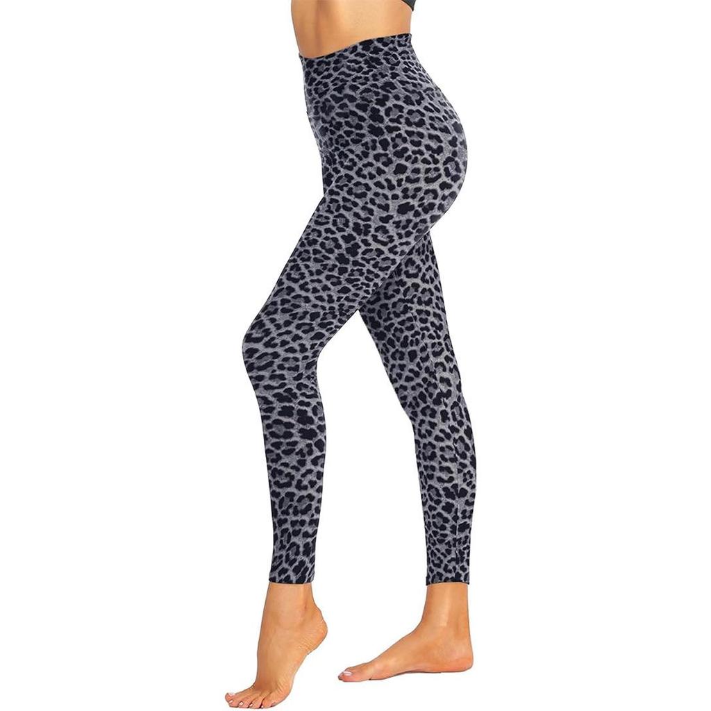 Leopard Print High-Waisted Yoga Leggings for Women