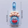 1PC Funny Cute Girls Gifts Sausage Big Mouth Monster Keychain Cartoon Resin Key Chains