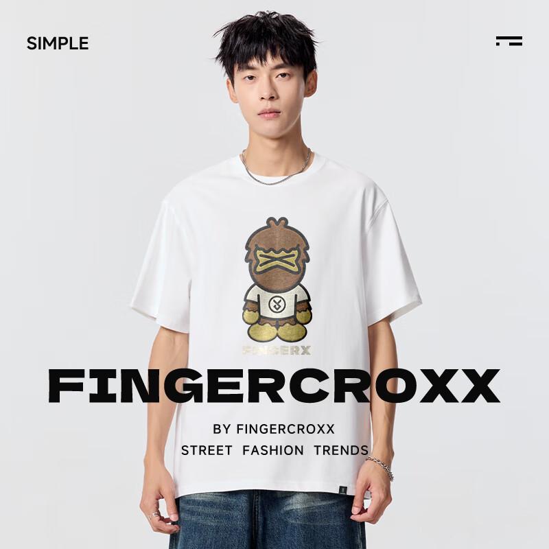 Fingercroxx Men's Retro Cotton Short Sleeve T-Shirt