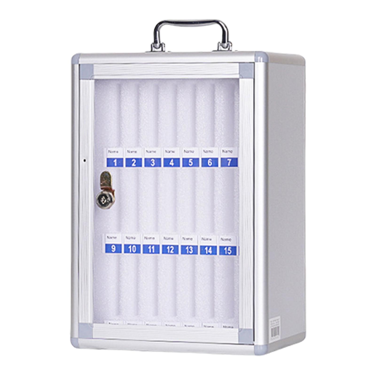 

Настенный шкаф для хранения телефонов из алюминиевого сплава, запираемый, с прозрачной дверцей, многосекционный органайзер для классных комнат 24