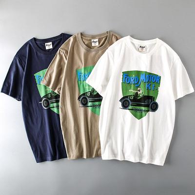 Fashion Brand Ins Short-Sleeved Export Original Retro Kaji T-shirt