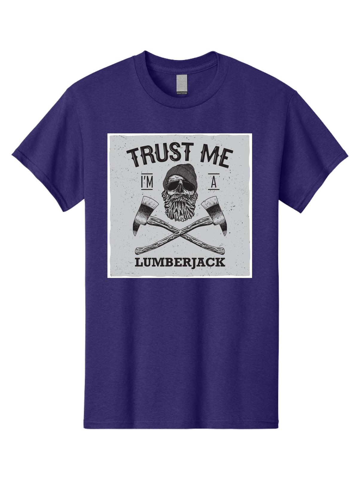 Lumberjack Skull 2 Mens Graphic Tee, 100% Cotton, Casual Summer Wear S разноцветный
