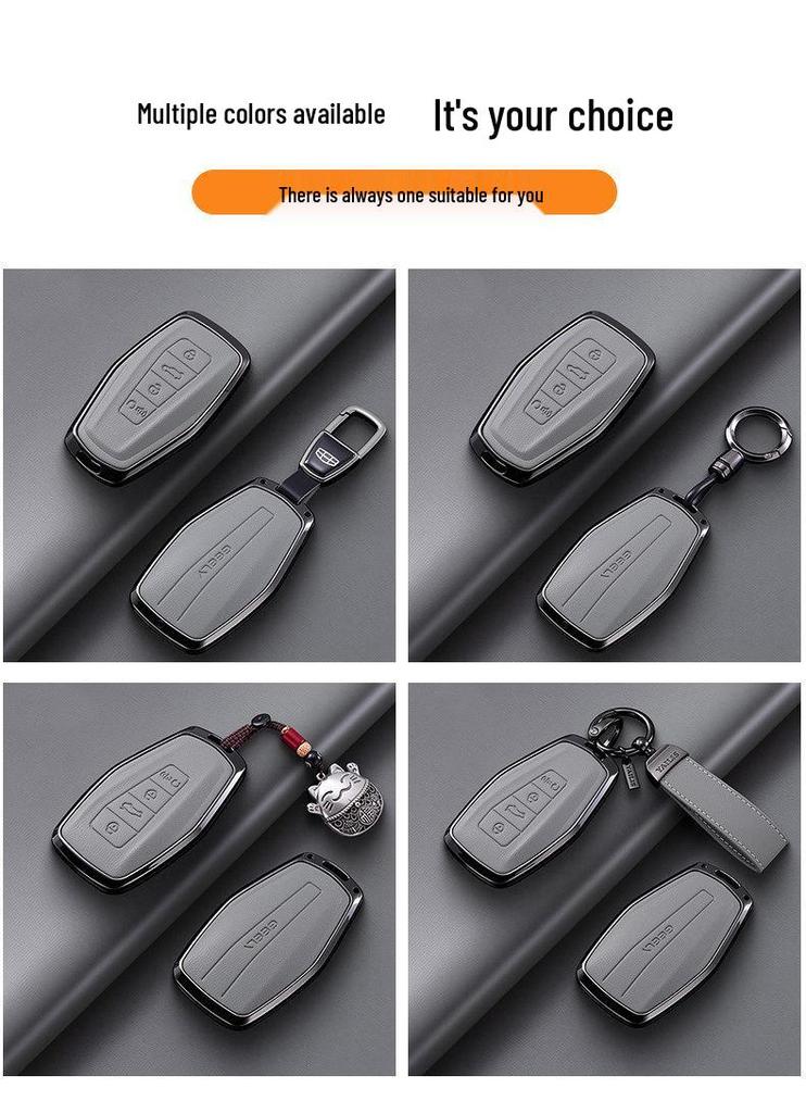 Compatible Key Cover for Geely Models: Boyue, Xingyue, Emgrand GS, Borui, X6 Vision, S1, Xingrui, Panda Mini
