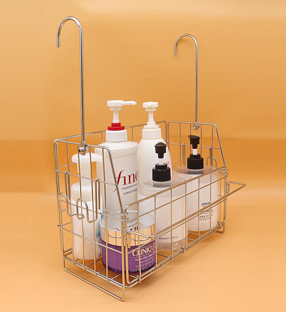 Hanging Bathroom Rack, Stainless Steel Bathroom Basket, Shampoo Rack, Bath Rack, Bath Basket, Hanging Bathroom Rack, Large Capacity, Durable, 2914cm