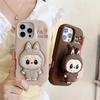 3D Cute Holder Phone Case For iPhone 17 16 15 14 13 12 11 Pro Max 16E Soft Silicone Cover