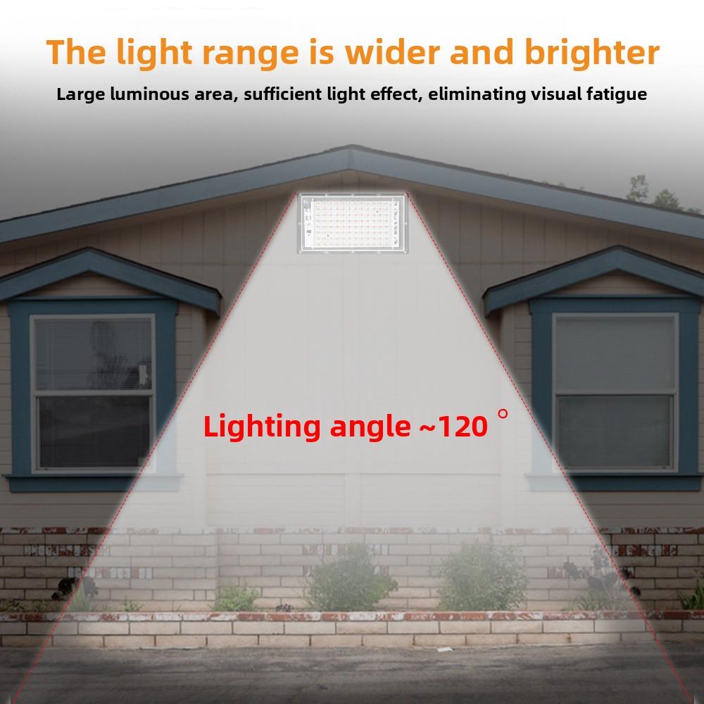 LED Flood Light Outdoor Waterproof Garden Wall Light 100w High Power Stage Stadium Advertising Lighting Projection Light
