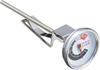 Tamahashi Kararitei Tempura Pot Thermometer Silver Diameter X Cm Easy To See the Appropriate Temperature On the Dial Easy To Install For Deep Frying