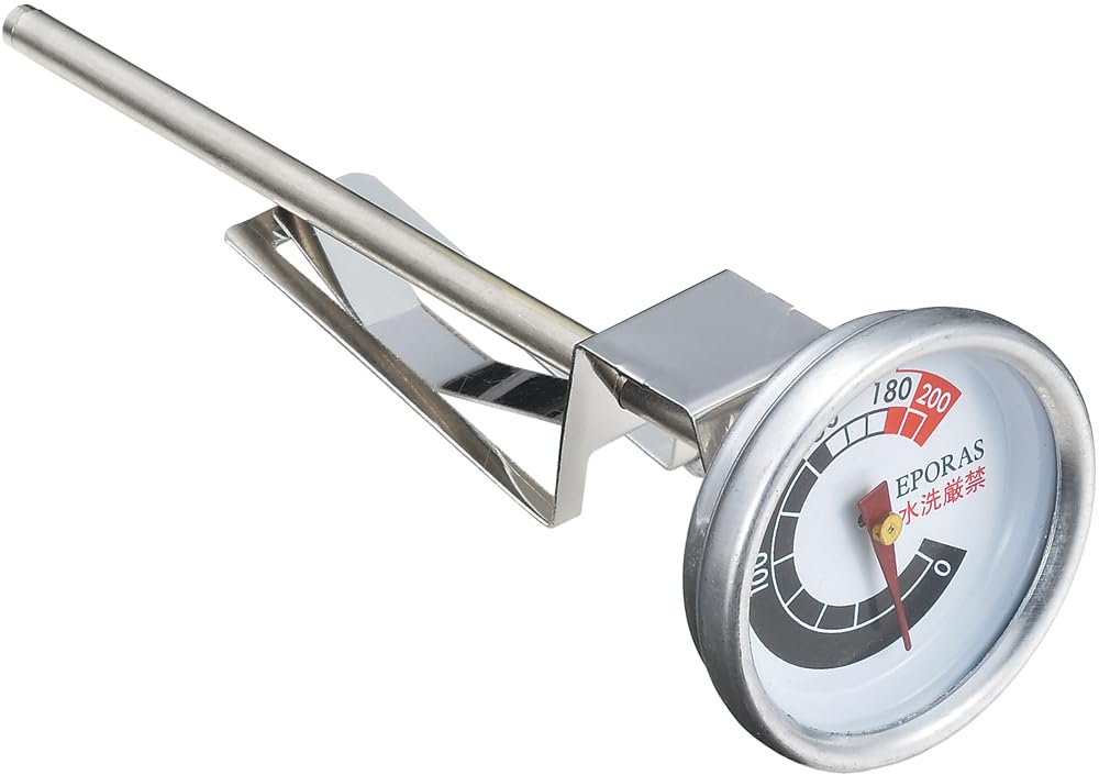 

Кастрюля для темпуры Tamahashi Kararitei Термометр Серебристый Диаметр x см Легко увидеть подходящую температуру на циферблате Легко установить Для фритюра