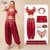 Costume de Danse du Ventre Exotique Princesse Jasmine d'Halloween pour Adultes