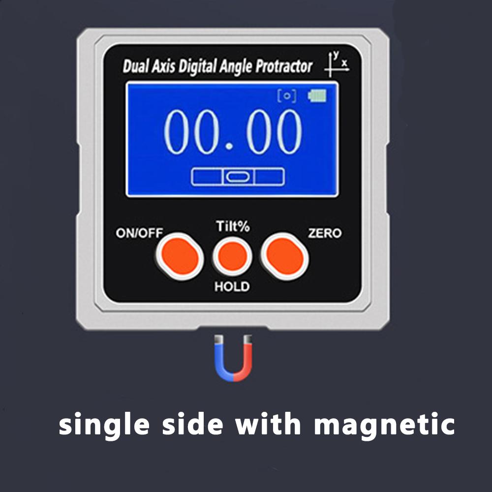 Metal Dual Axis Digital Angle Gauge Level Protractor Angle Finder Bevel Gauge Inclinometer With Backlight And Magnetic
