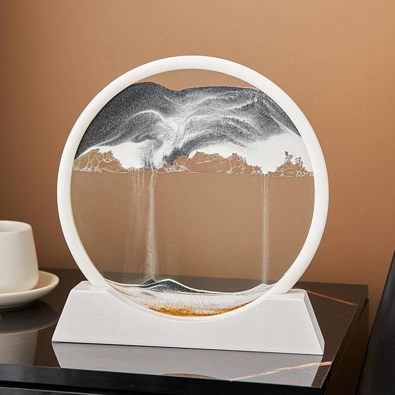 Klepsydra 3D z ruchomym piaskiem: Kinetyczny Piasek Malarski Ornament do Kreatywnego Wystroju Domu i Unikalny Prezent