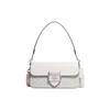 COACH Morgan Coated Canvas With Leather God Of Wine Bag, Handbag, Shoulder Bag Women's Silver & Chalk & Glacier White CJ617-SVVS5