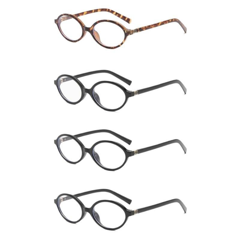 Y2K Oval Anti Blue Light Blocking Glasses Women's Clear Anti Radiation Filter Glasses Anti Radiation Eyeglass