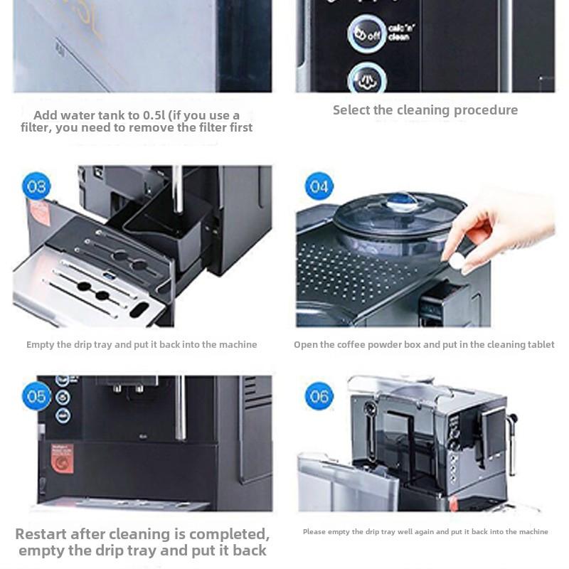 10/30/50pcs Coffee Machine Cleaning Effervescent Tablet Descaling Cleaner Fast-Acting Eco-Friendly All-Purpose for Household Com