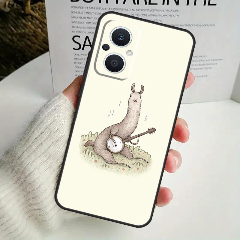Cute Alpaca Donkey Case For OPPO Reno 13F 14F 12F 10 11 12 13 14 Pro 8T 7 8 Lite OPPO Find X6 X5 X8 X9 Pro Cover