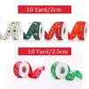Gift Packing Merry Christmas Art Christmas Ribbon Christmas Decor Satin Ribbon Bronzing Ribbon