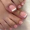 120Pcs Press on Short Tip Toenail Chic French Fake Toe Nails Luxury Tip Nails Set  Nails Art