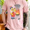 2026 New Summer Cartoon Family Dad Barbecue Graphic Print Cotton Short Sleeve Tshirt Unisex Unisex Unisex Casual Streetwear Tops