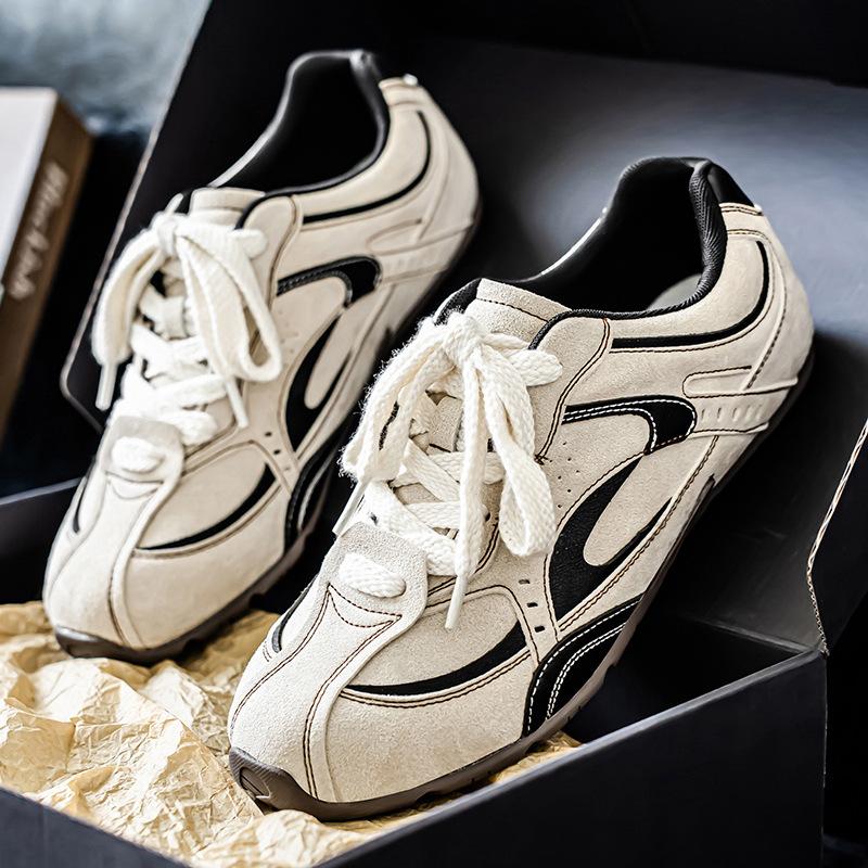 Fashion 2025 New Men's Racing Sneakers Breathable Mesh Comfortable Casual Sports Shoes Retro Vintage Lightweight Summer Walking Shoes