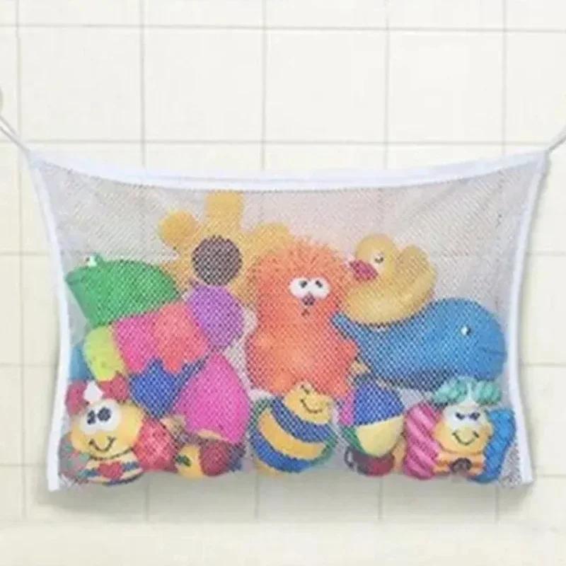 1pcs White Kids Bathroom Storage Bag Children Shower Bath Paddle Toy Bath Organizer Bag Bathroom Hang Bags Convenience Items